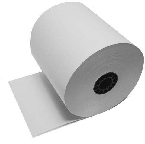1 Ply 3” X 165’ White Bond Paper - 50 Rolls/Case